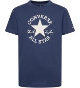 Converse T-shirt - Converse MarinblÃ¥ m. Logo