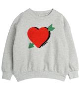 Mini Rodini Sweatshirt - Pil Heart - GrÃ¥melerad