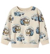 Name It Sweatshirt - NmmDibbo - Peyote m. Tryck