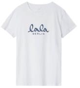 Lala Berlin T-shirt - Cara - Vit m. BlÃ¥