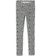 Name It Leggings - NkfVivian - Light Grey Melange/Leo