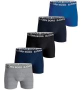 BjÃ¶rn Borg Boxershorts - 5-pack - BlÃ¥/Svart/GrÃ¥