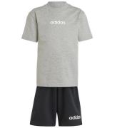 adidas Performance Set - T-shirt/Shorts - LK Lin - MGreyh/White