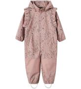 Name It Softshelloverall m. Fleece - NmfAlfa08 - Pale Mauve/Flow