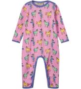 SmÃ¥folk Onesie - Rosa Lavender m. EnhÃ¶rningar