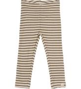 Petit Piao Leggings - Rib - Modal - Jorden Brown/Dark Off White