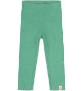 Petit Piao Leggings - Rib - Modal - Green Gran