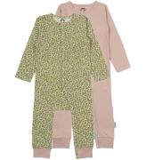 Mikk-Line Onesie - 2-pack - Adobe Rose