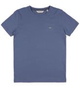 GANT T-shirt - Shield - Dusty Marinblå