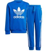 adidas Originals Sweatset - Trefoil Crew - Blue