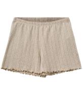 Sofie Schnoor Shorts - Haselsy Poientelle - Beige m. Hålmönster