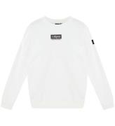 Indiska Blue Jeans Sweatshirt - White m. Tryck