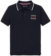 Tommy Hilfiger Polo - Flagga Hilfiger - Dark Natt Marinblå