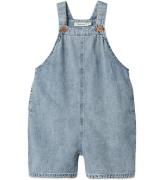 Lil' Atelier Hängselbyxor - NmfFunda - Medium+ Blue Denim