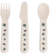 Done by Deer Bestickset - 3-pack - Tiny Farm - Sand