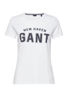 Logo Ss T-Shirt White GANT