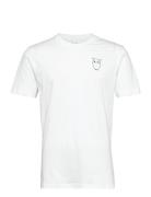 Owl Chest Tee - Gots/Vegan White Knowledge Cotton Apparel