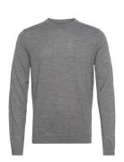 Slhtown Merino Coolmax Knit Crew B Grey Selected Homme