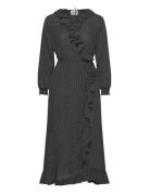 Niro Maxi Wrap Dress Black Just Female
