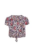 Kogselma S/S O-Neck Knot Top Ptm Patterned Kids Only