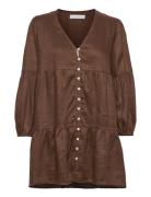 Dija Mini Dress Brown Faithfull The Brand