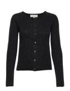 Rwlaica Ls O-Neck Raglan Cardigan Black Rosemunde