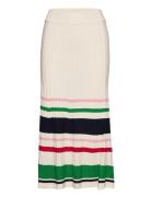 D1. Striped Rib Knit Skirt Patterned GANT