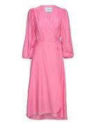 Josia Wrap Dress Pink Minus
