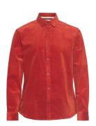 Akleif Corduroy Shirt Red Anerkjendt