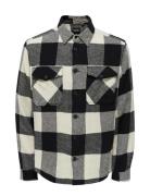 Onsmilo Ls Check Overshirt Black ONLY & SONS