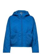 Wide Fit Quilted Jacket Blue Esprit Casual
