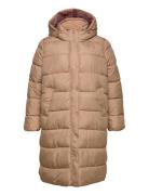 Carcammie Long Quilted Coat Otw Brown ONLY Carmakoma