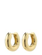 Aica Recycled Chunky Hoop Earrings Gold-Plated Gold Pilgrim