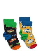 2-Pack Kids Car Sock Patterned Happy Socks