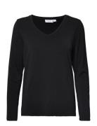 Adeliasz V-N Ls Blouse Black Saint Tropez