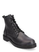 Slhthomas Leather Boot B Noos Black Selected Homme