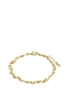 Hallie Organic Shaped Crystal Bracelet Gold-Plated Gold Pilgrim