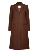 Iconic Tailored Wool Coat Brown Calvin Klein