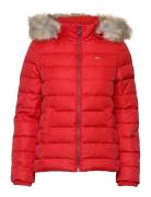 Tjw Basic Hooded Down Jacket Red Tommy Jeans