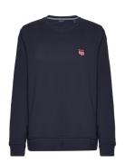 Reg Retro Shield C-Neck Sweat Navy GANT