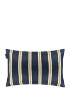 Lucca Cushion Cover 40X60 Cm Navy LINUM