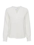 Slfmivia Ls Top B Noos White Selected Femme