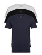 Slhnewpima Ss O-Neck Tee 3 Pack Noos Black Selected Homme