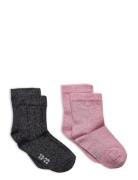 Ankle Sock W. Lurex Pink Minymo