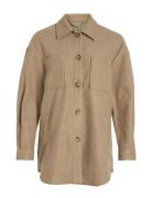 Vikimmi Shirt L/S Jacket - Noos Brown Vila