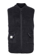 Fleece Vest Recycled Black Resteröds