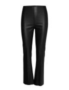 Slkaylee Pu Kickflare Pants Black Soaked In Luxury