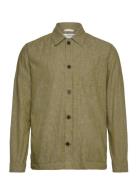 Slhlooseblas-Linen Overshirt Ls W Green Selected Homme