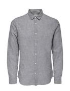 Onscaiden Ls Solid Linen Shirt Noos Blue ONLY & SONS