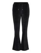 W. Hanger Velvet Rhinest Trousers Black HOLZWEILER